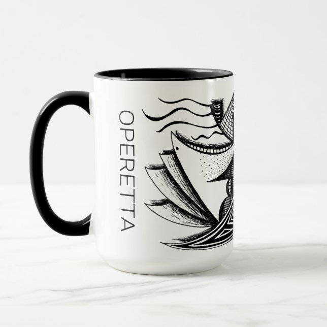 Taza Mug de Operetta por Darin Jones (Izquierda)
