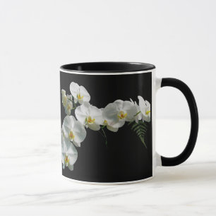 Taza Mug de Orquídea Blanca