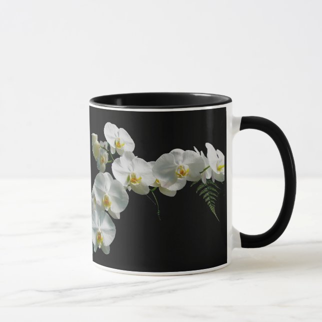 Taza Mug de Orquídea Blanca (Derecha)