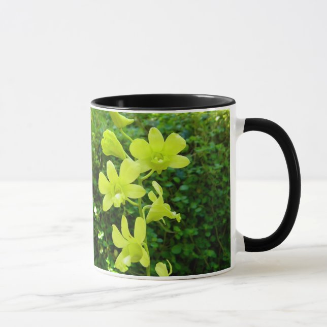 Taza Mug de orquídeas amarillas (Derecha)