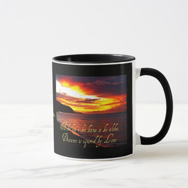 Taza Mug de palabras y citas en hawaiano (Derecha)