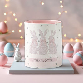 Taza Mug de Pascua de Jardín de Enano Personalizado
