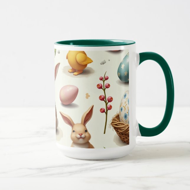 Taza Mug de Pascua, mug de conejito (Derecha)