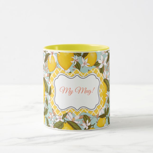 Taza Mug de patrón de cítricos (Centro)