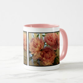 Taza Mug de Peonies Rosados con Bloomaje Completo