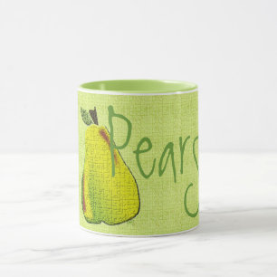Taza Mug. de peras texturadas (cal)