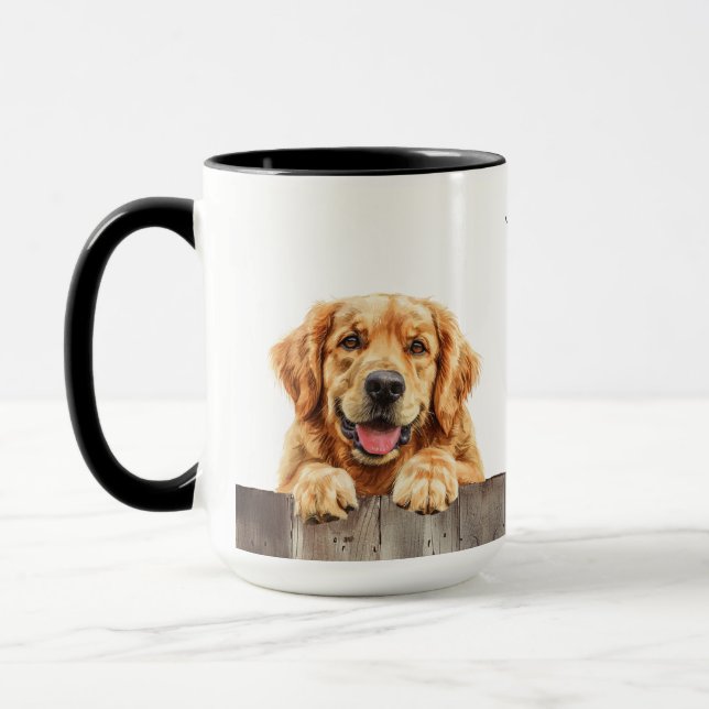 Taza Mug de perro de Golden Retriever (Izquierda)