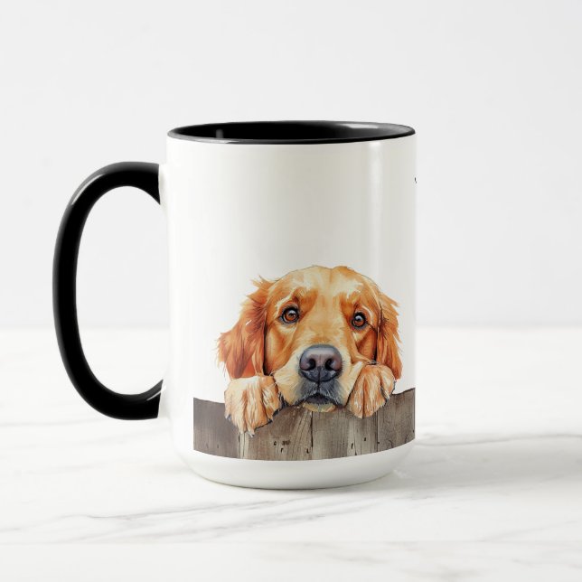 Taza Mug de perro de Golden Retriever (Izquierda)