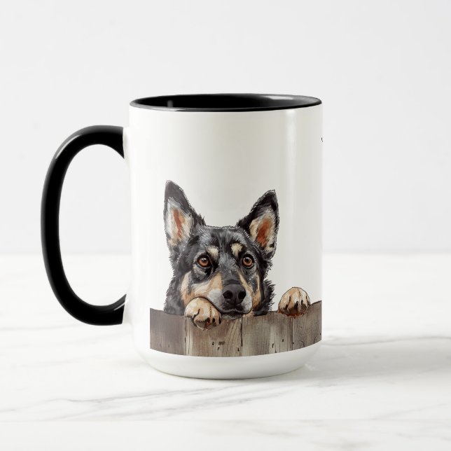 Taza Mug de perro de Vallhund sueco (Izquierda)