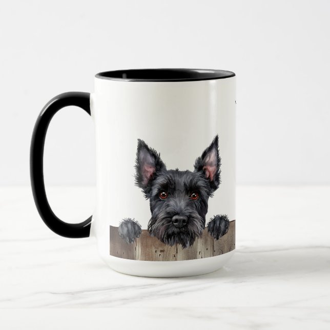 Taza Mug de perro del Terrier de Escocia (Izquierda)