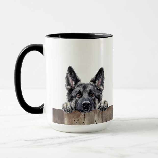 Taza Mug de perro elkhound noruego (Izquierda)