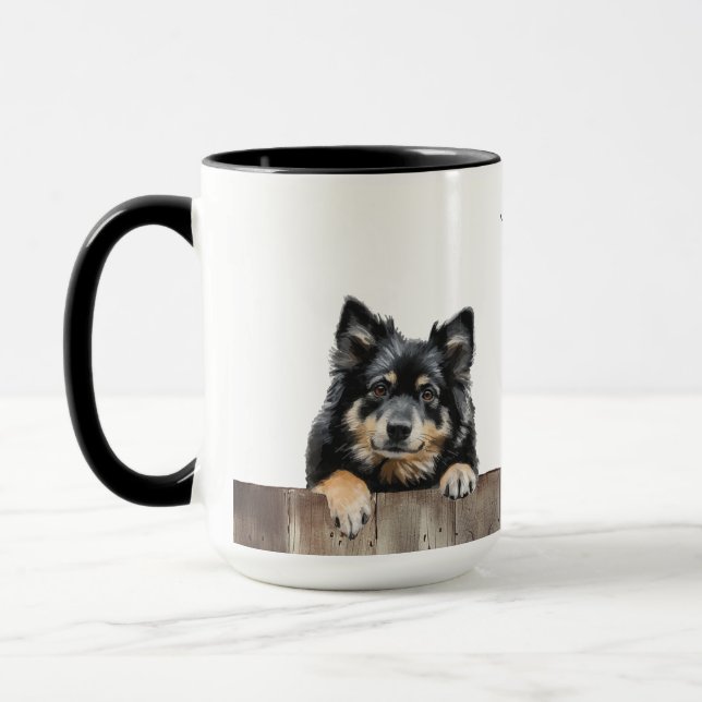 Taza Mug de perro lapphund finlandés (Izquierda)