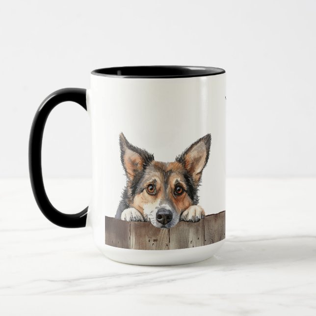 Taza Mug de perro lundehund noruego (Izquierda)