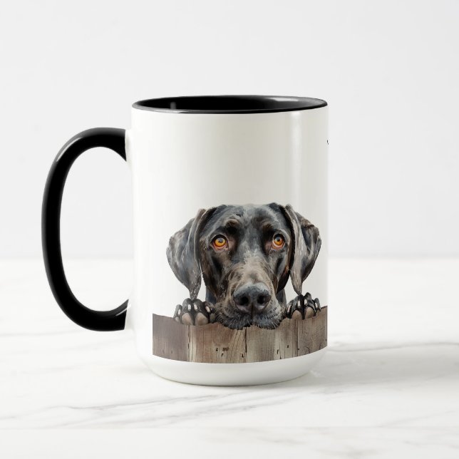 Taza Mug de perro puntero al aire libre de Alemania (Izquierda)
