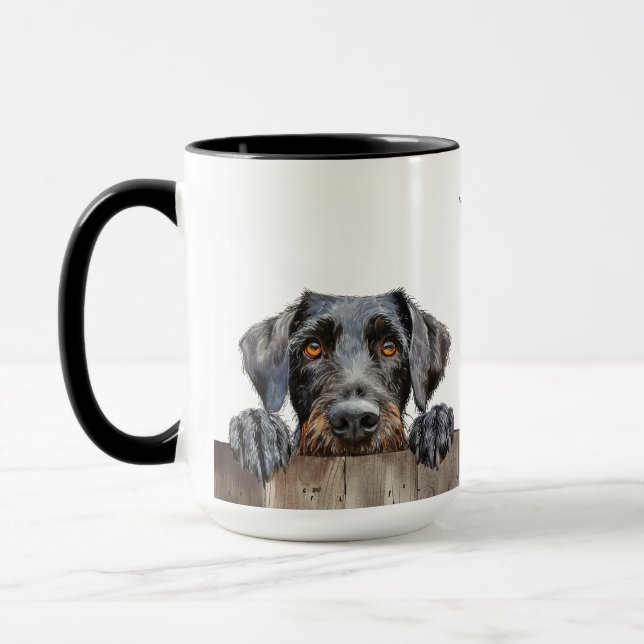 Taza Mug de perro puntero con cable alemán (Izquierda)