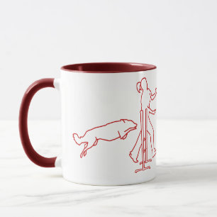 Taza Mug de perro rojo