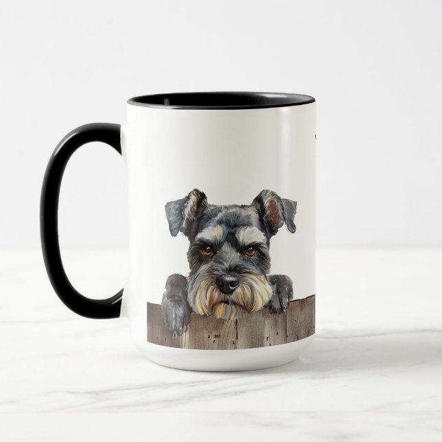 Taza Mug de perro Schnauzer en miniatura (Izquierda)