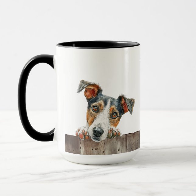 Taza Mug de perro Smooth Fox Terrier (Izquierda)