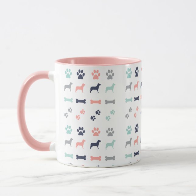 Taza Mug de perros y huesos (Izquierda)