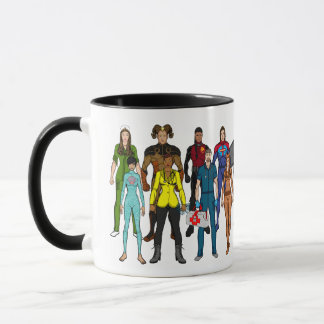 Taza Mug de personajes "familiares" de Hero Academy