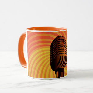 Taza Mug de personalizado de micrófono retro - elegir e