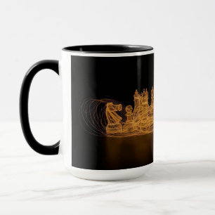 Taza Mug de piezas de ajedrez iluminadas