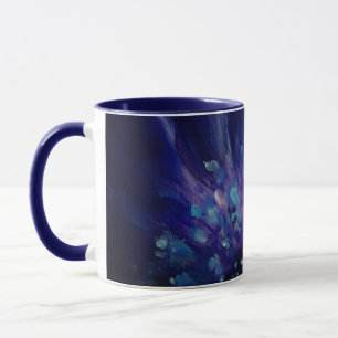 Taza Mug de pintura folicular de arte púrpura