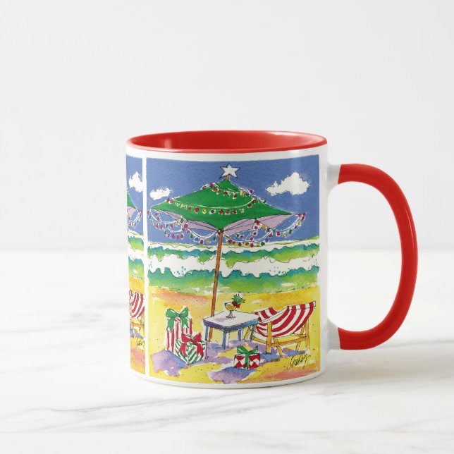 Taza Mug de playa de vacaciones (Derecha)