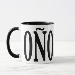 Taza Mug de porcelana Coño - Cubierta negra de 11 onzas