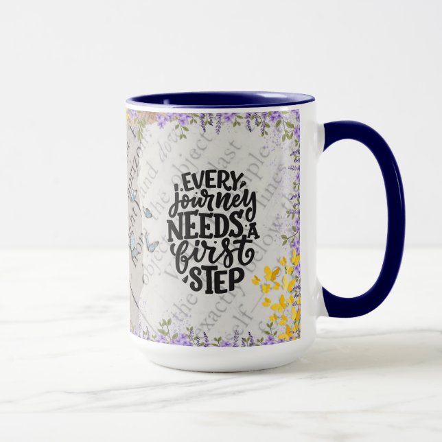 Taza Mug. de primer paso inspirador (Derecha)