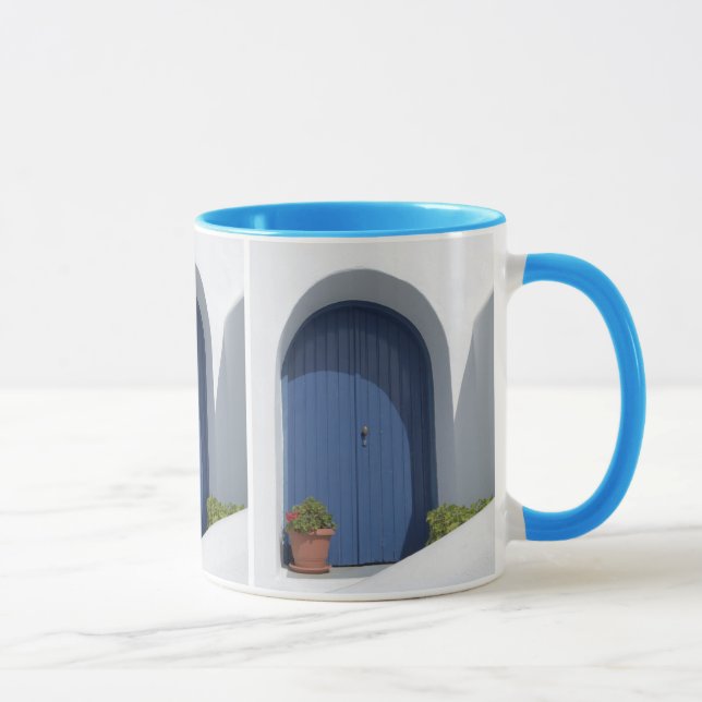 Taza Mug de puerta griega mediterránea (Derecha)
