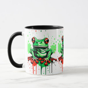 Taza Mug de rana tropical - Mug de príncipe de rana col