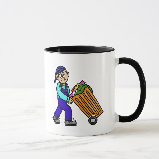 Taza Mug de recolector de basura personalizado (Derecha)