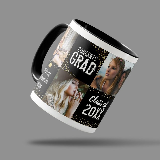 Taza Mug de regalo de foto de graduados de Felicidades  (Subido por el creador)