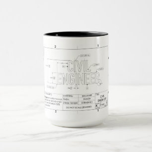 Taza Mug de regalo de ingeniería civil