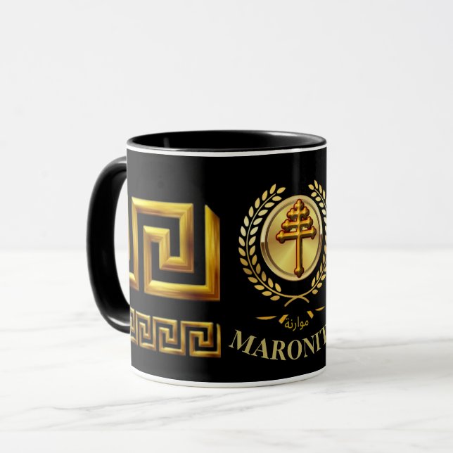 Taza Mug de regalo de la Iglesia católica maronita (Anverso izquierdo)