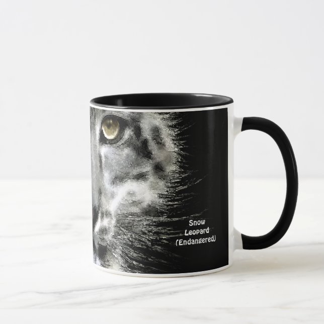 Taza Mug de regalo de leopardo de la nieve (Derecha)