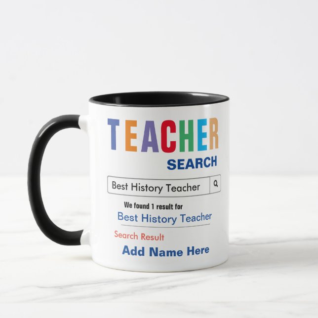 Taza Mug de regalo de profesor de historia (Izquierda)