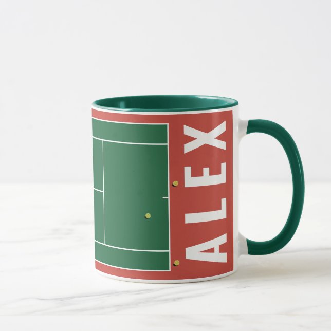 Taza Mug de regalo de tenis personalizado (Derecha)