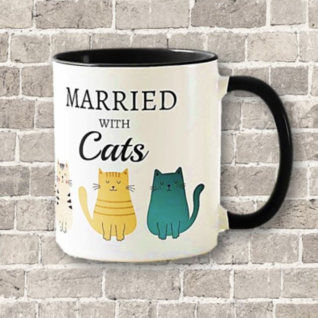 Taza Mug de regalo divertido del gato casado Lover (Subido por el creador)