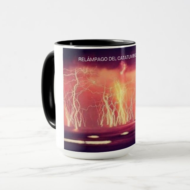 Taza Mug de Relámpago del Catatumbo- Venezuela. (Anverso izquierdo)