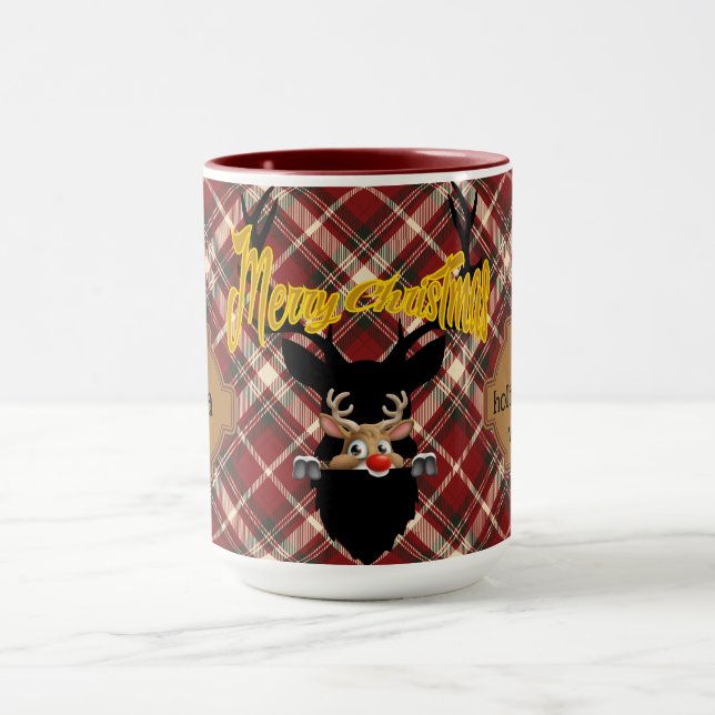 Taza Mug de reno mágico ruso personalizado (Centro)