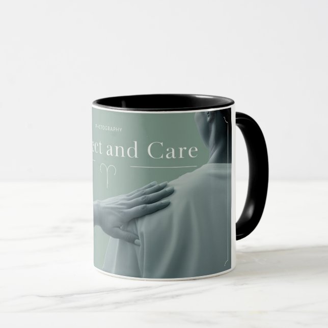 Taza Mug de respeto y cuidado - Inspire positividad (Anverso derecho)