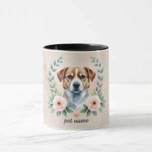 Taza Mug de retrato de Mascota personalizado - Perro o 