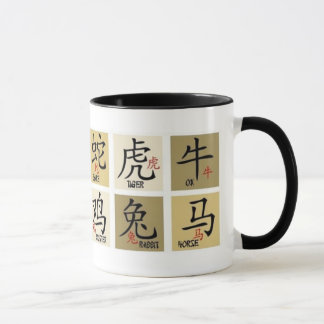 Taza Mug de Rótulos zodiacos chinos