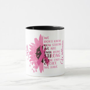 Taza Mug de sensibilización personalizada sobre el cánc