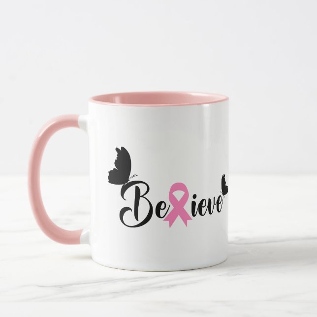 Taza Mug de sensibilización sobre el cáncer de mama (Izquierda)