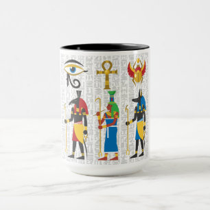 Taza Mug de símbolos egipcios