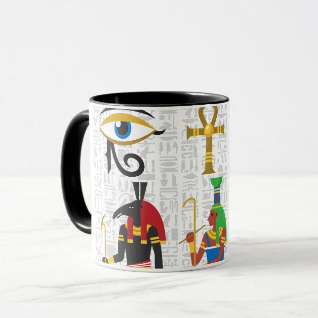 Taza Mug de símbolos egipcios (Anverso izquierdo)