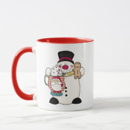 Taza Mug de Snowman festivo